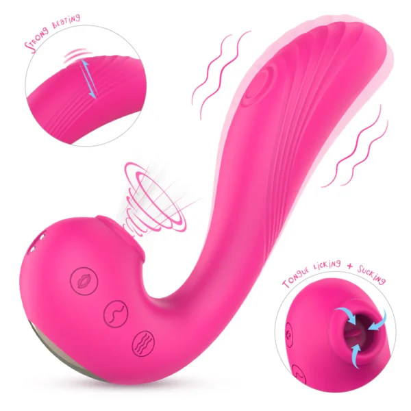 Angel's Wings G-Spot Clitoris Pussy Sucking Vibrator